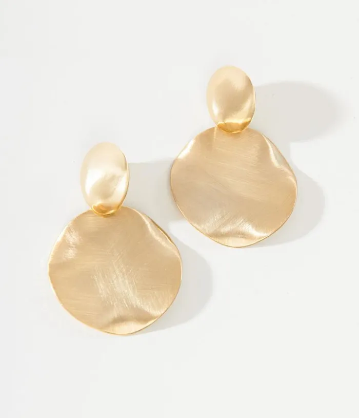 1930s Gold Circle Art Deco Earrings Accessories Unique Vintage Earrings