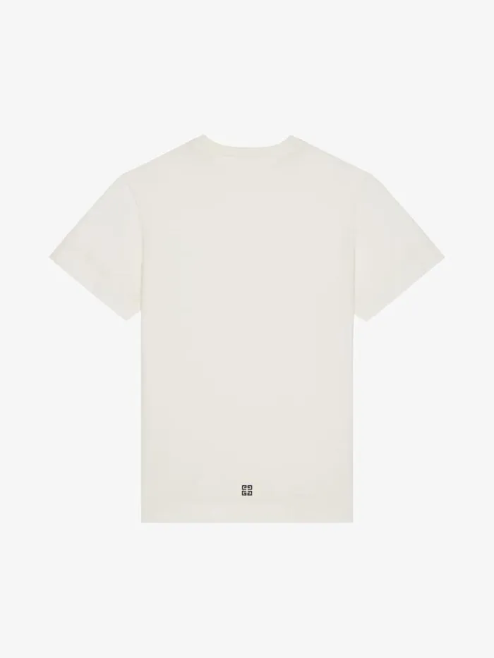 1952 Slim Fit TShirt In Cotton Naturalblue Men Givenchy TShirts