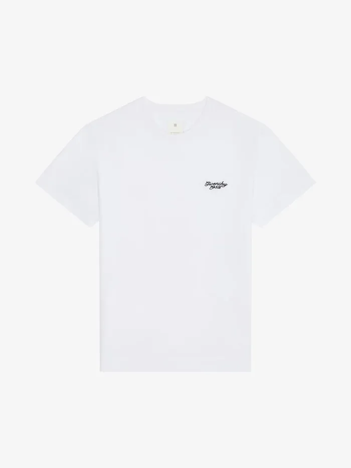 1952 Slim Fit TShirt In Cotton White Men Givenchy TShirts