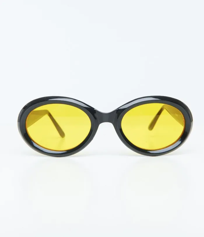 1970s Black Oval Roc Sunglasses Accessories Unique Vintage Sunglasses