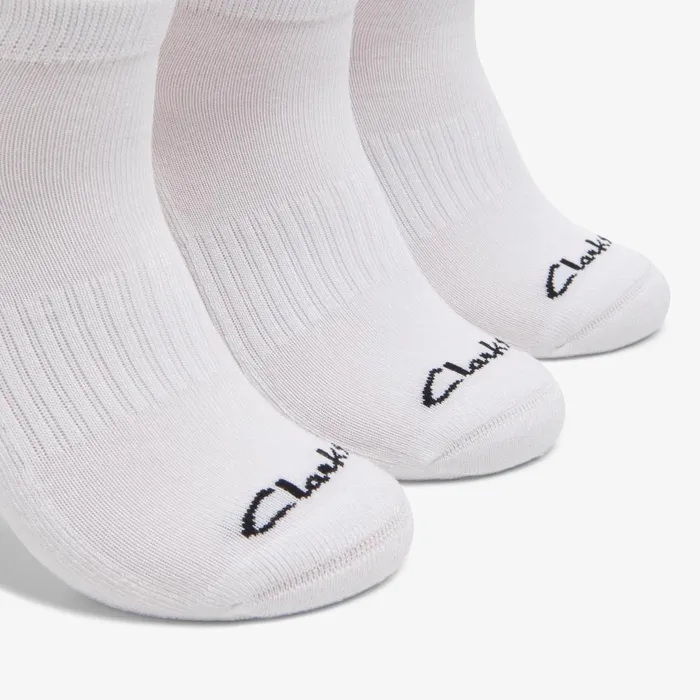 3 Pack Athletic White Men Clarks Accessories