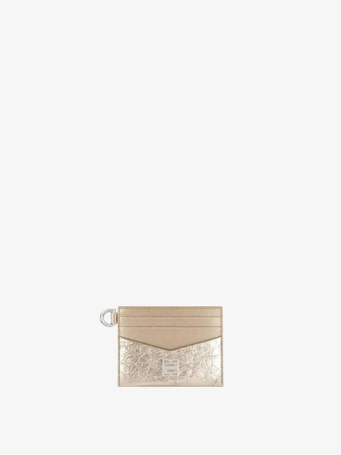 4g Card Holder In Laminated Leather Dusty Golden Women Givenchy Wallets and Card Holders 4g Card Holder In Laminated Leather Dusty Golden Women Givenchy Wallets and Card Holders
