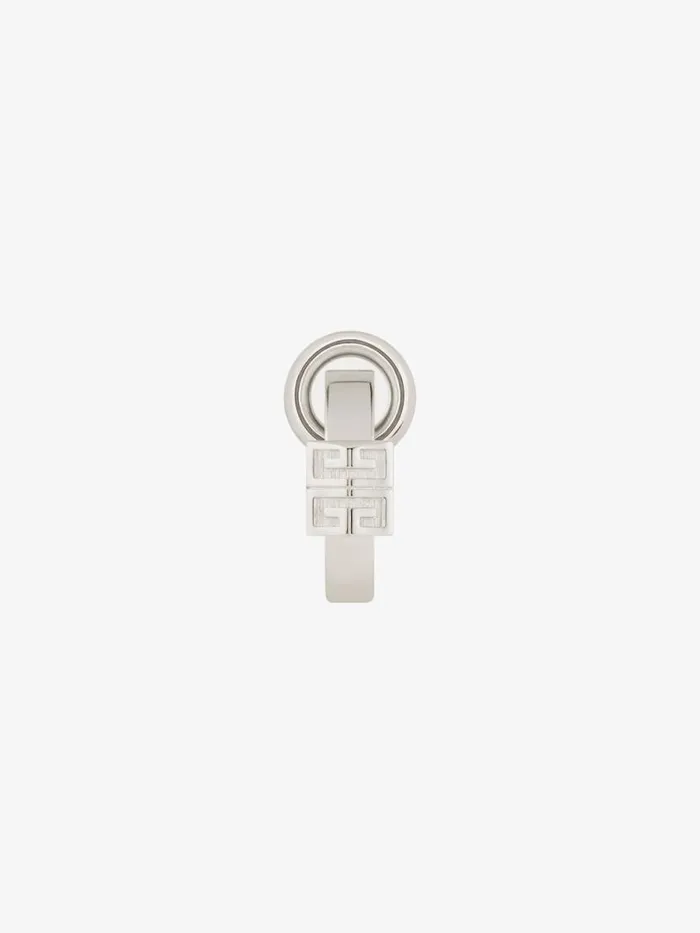 4g Earring In Metal Silvery Men Givenchy Jewelry