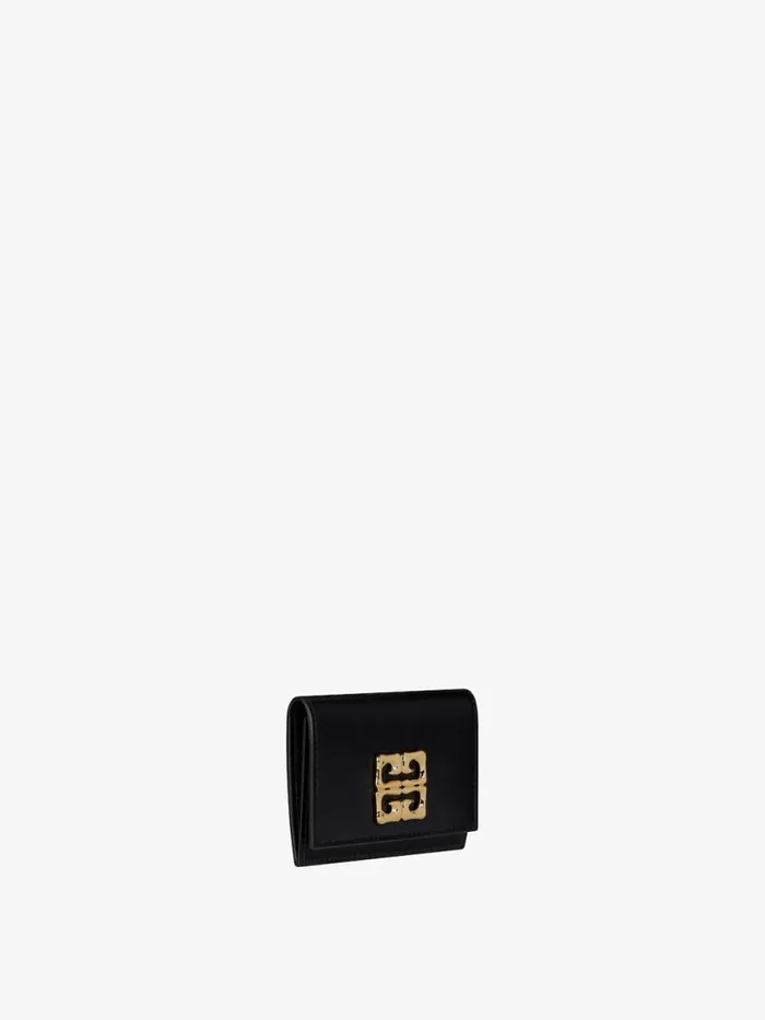 4g Liquid Card Holder In Box Leather Black Women Givenchy Wallets and Card Holders