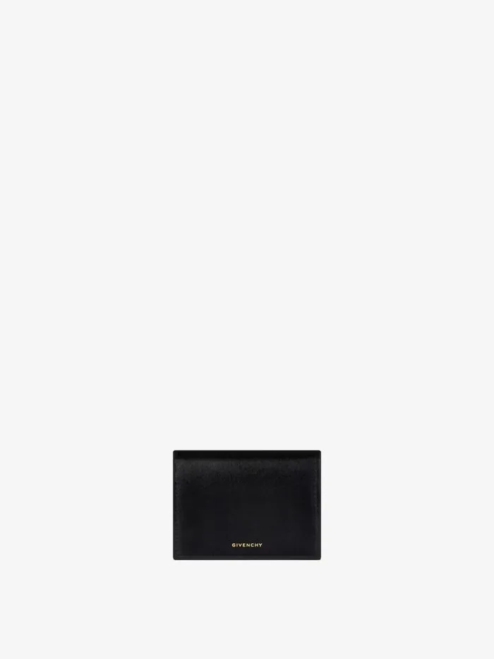 4g Liquid Card Holder In Box Leather Black Women Givenchy Wallets and Card Holders