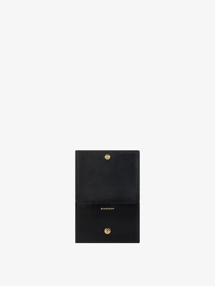 4g Liquid Card Holder In Box Leather Black Women Givenchy Wallets and Card Holders