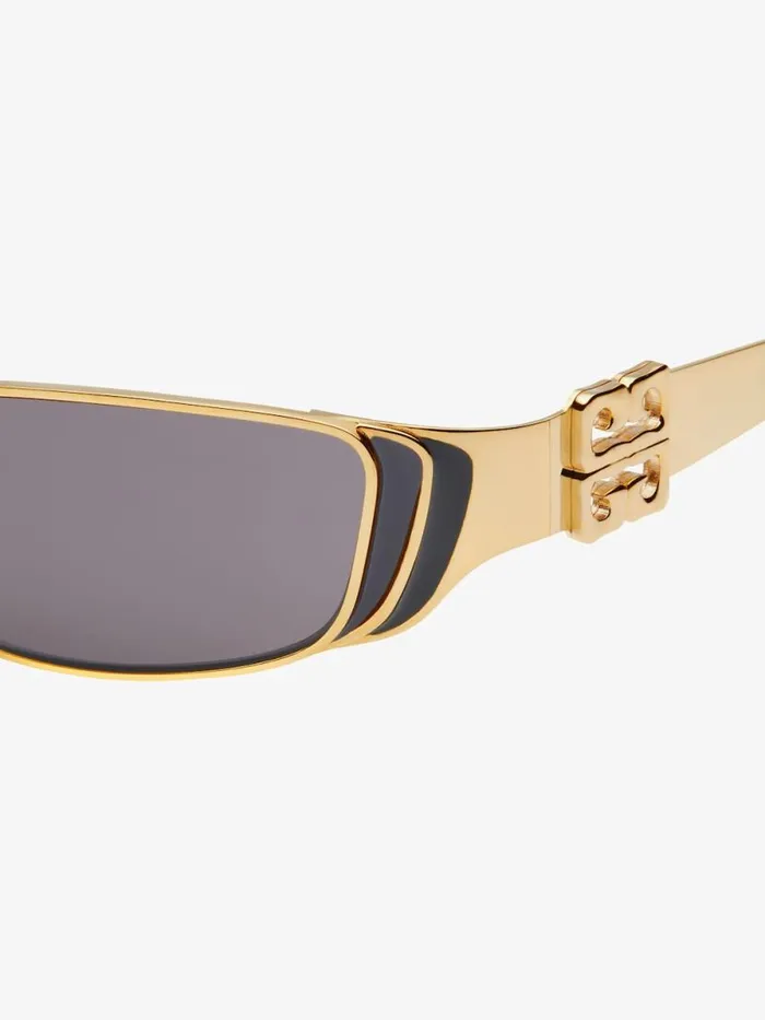 4g Liquid Sunglasses In Metal And Enamel Blackgolden Women Givenchy Sunglasses