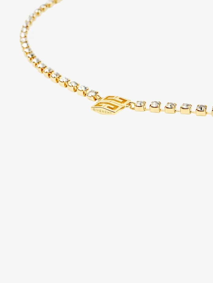 4g Necklace In Metal With Crystals Golden Yellow Women Givenchy Jewelry