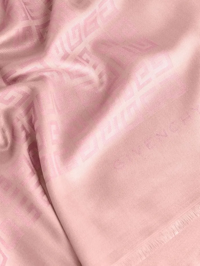 4g Shawl In Silk And Wool With Lurex Old Pink Women Givenchy Scarves