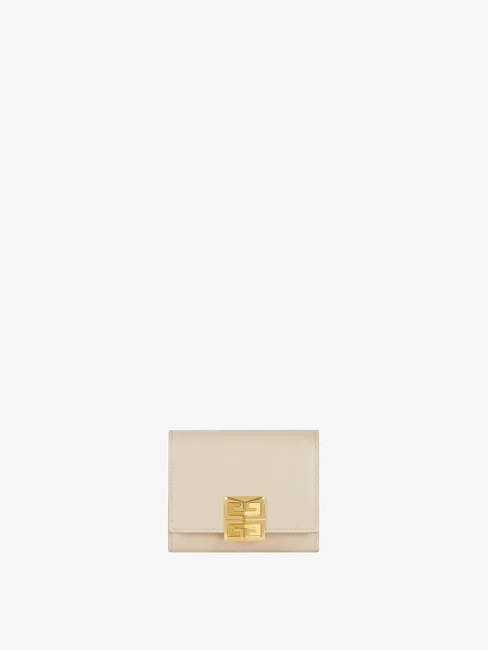 4g Wallet In Grained Leather Natural Beige Women Givenchy Wallets and Card Holders 4g Wallet In Grained Leather Natural Beige Women Givenchy Wallets and Card Holders