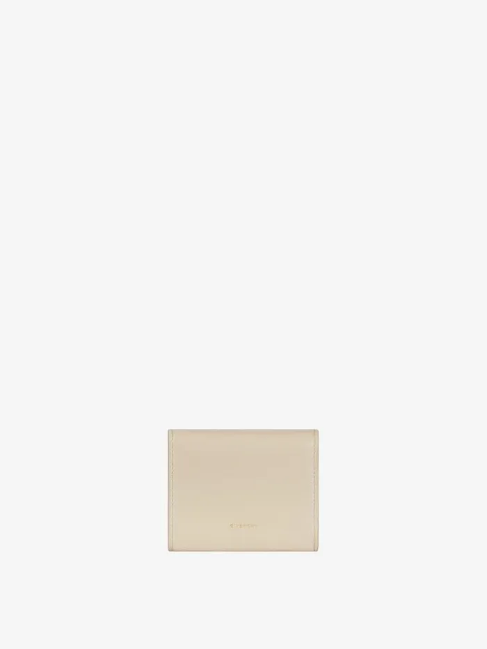 4g Wallet In Grained Leather Natural Beige Women Givenchy Wallets and Card Holders