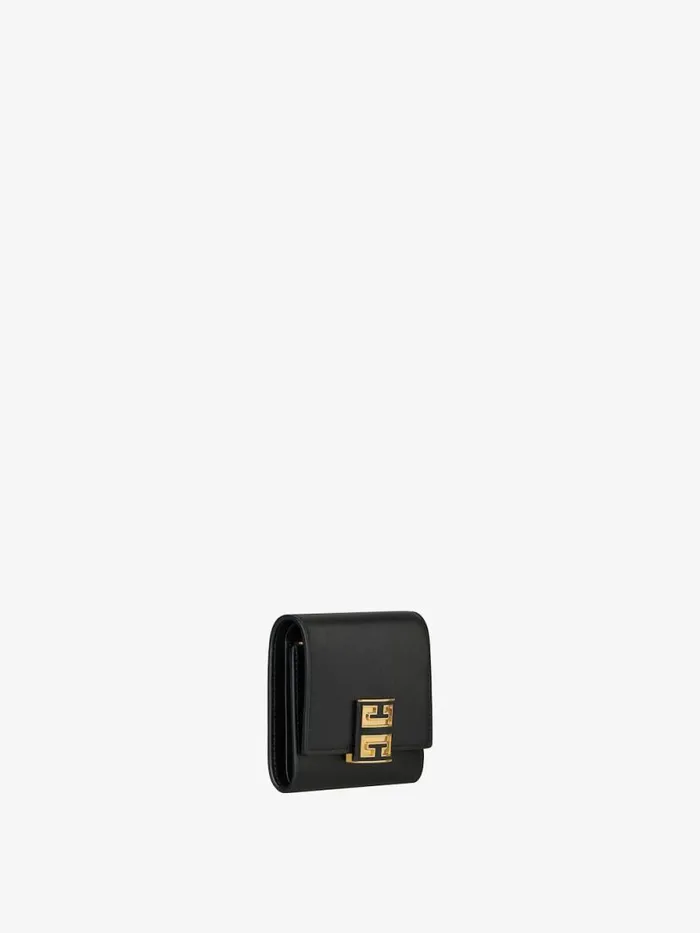 4g Wallet In Leather Black Women Givenchy Wallets and Card Holders