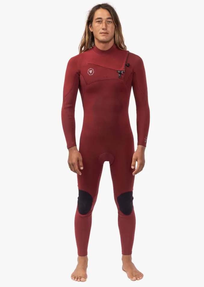 7 Seas 43 Full Chest Zip Wetsuit Blood Men Vissla Wetsuits