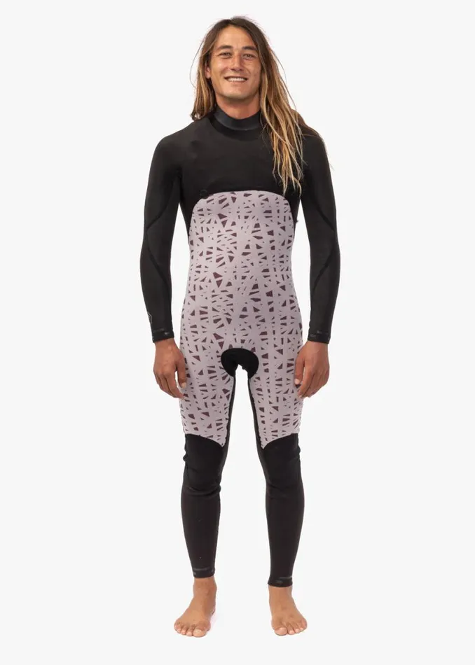 7 Seas 43 Full Chest Zip Wetsuit Blood Men Vissla Wetsuits