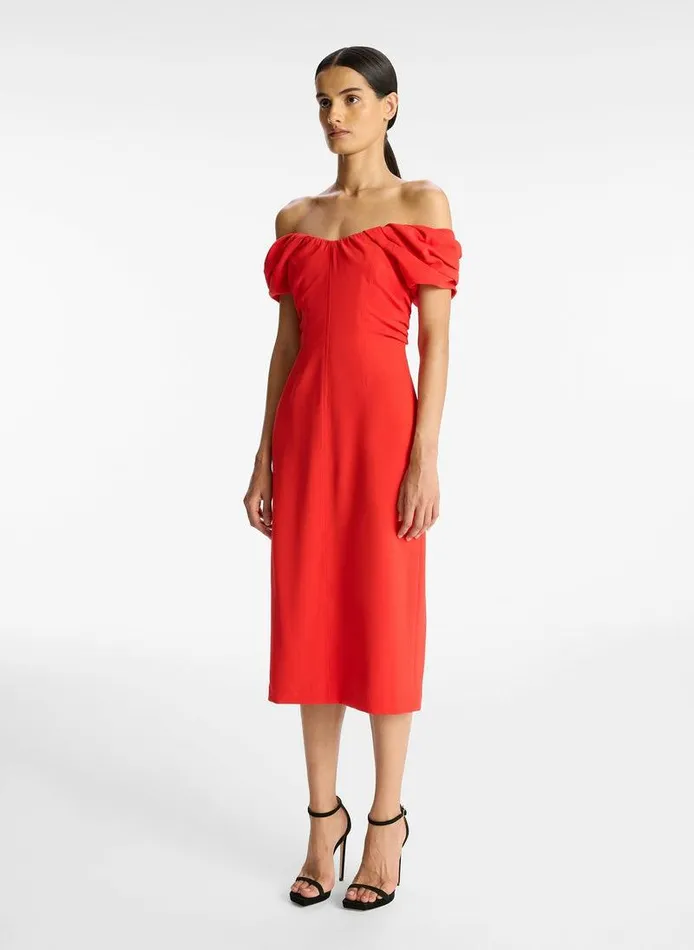Accessories Women ALC Nora Midi Dress Dark Poinciana Accessories Women ALC Nora Midi Dress Dark Poinciana