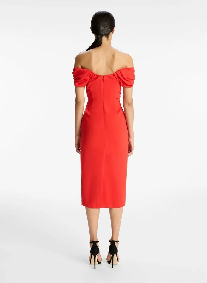Accessories Women ALC Nora Midi Dress Dark Poinciana Accessories Women ALC Nora Midi Dress Dark Poinciana