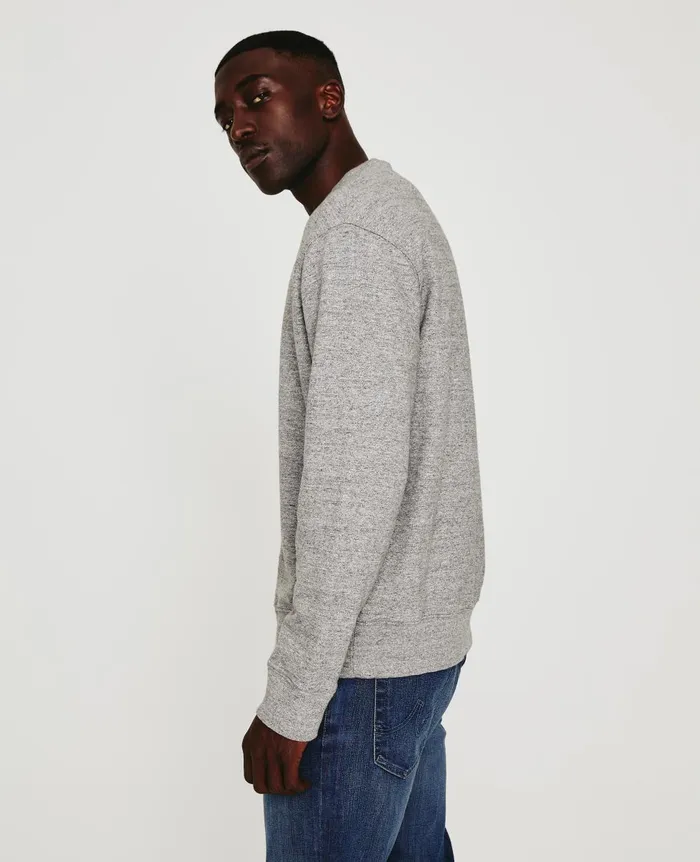 AG Jeans Arc Vee Heather Grey Men Sweatshirts AG Jeans Arc Vee Heather Grey Men Sweatshirts