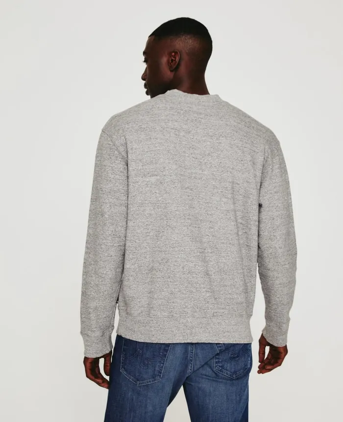 AG Jeans Arc Vee Heather Grey Men Sweatshirts AG Jeans Arc Vee Heather Grey Men Sweatshirts