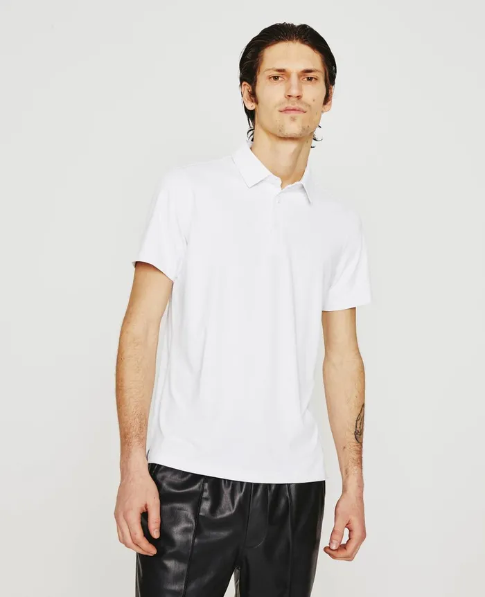 AG Jeans Bryce Polo True White Men Polos