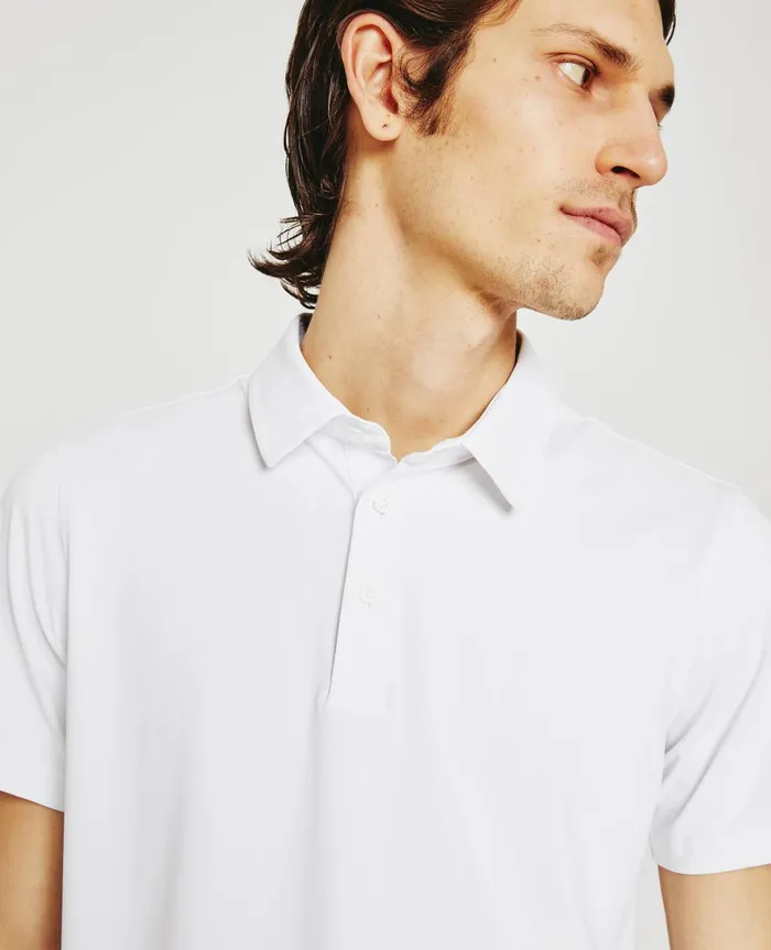 AG Jeans Bryce Polo True White Men Polos AG Jeans Bryce Polo True White Men Polos