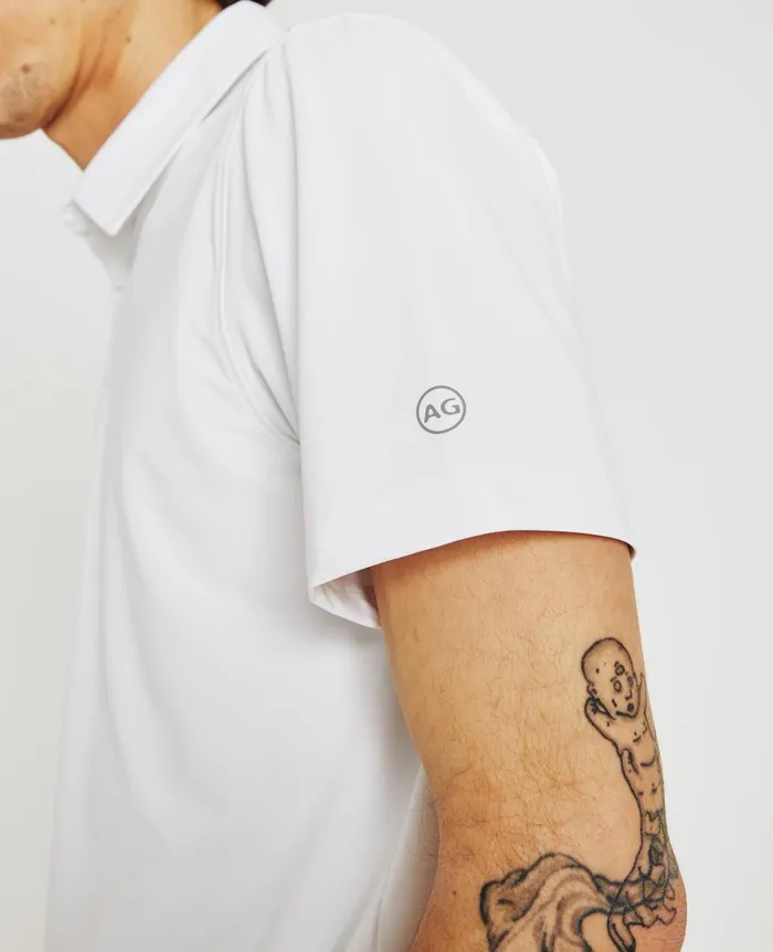 AG Jeans Bryce Polo True White Men Polos AG Jeans Bryce Polo True White Men Polos