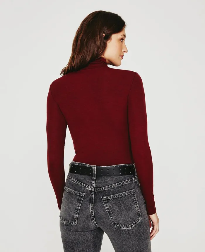 AG Jeans Chels Turtleneck Dark Sangria Women Tops and Shirts AG Jeans Chels Turtleneck Dark Sangria Women Tops and Shirts