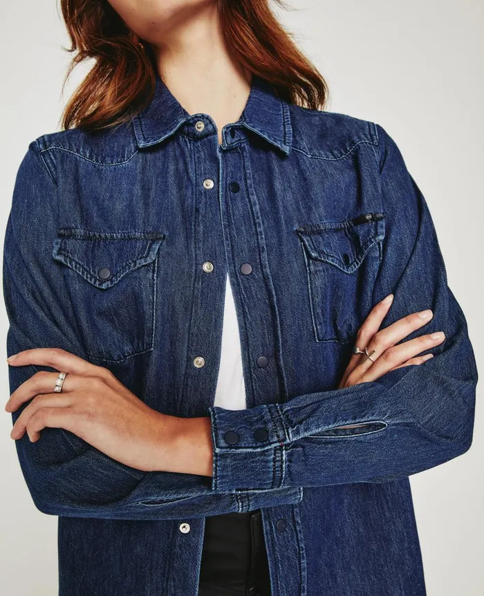 AG Jeans Dakotah Shirt Nocturnal Women Tops and Shirts AG Jeans Dakotah Shirt Nocturnal Women Tops and Shirts