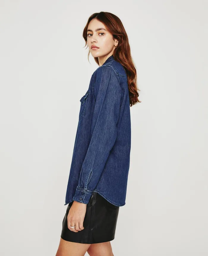 AG Jeans Dakotah Shirt Nocturnal Women Tops and Shirts AG Jeans Dakotah Shirt Nocturnal Women Tops and Shirts