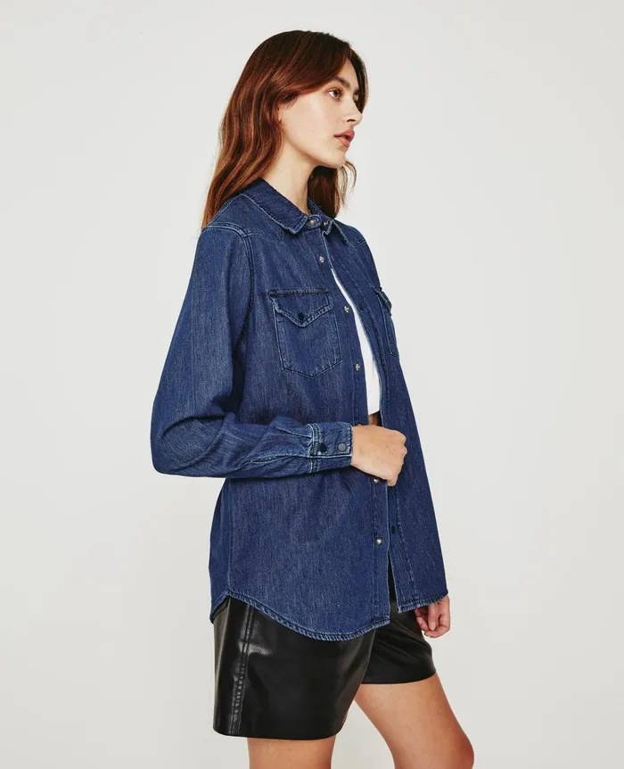 AG Jeans Dakotah Shirt Nocturnal Women Tops and Shirts AG Jeans Dakotah Shirt Nocturnal Women Tops and Shirts