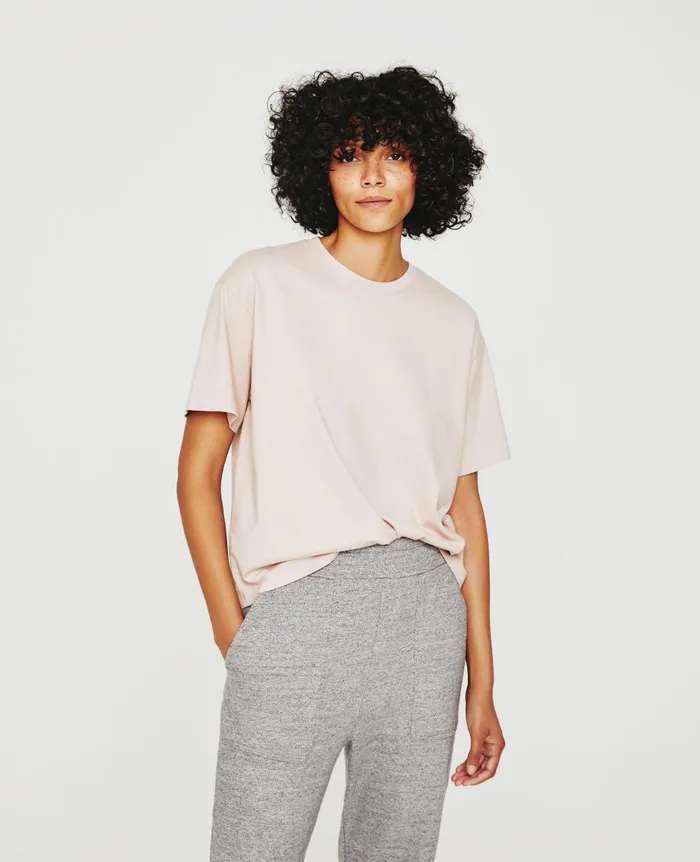 AG Jeans Karter ExBoyfriend Vintage Pink Women Tees and Tanks AG Jeans Karter ExBoyfriend Vintage Pink Women Tees and Tanks