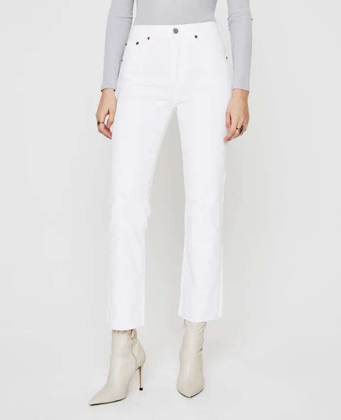 AG Jeans Kinsley Authentic White Destructed Women Denim AG Jeans Kinsley Authentic White Destructed Women Denim
