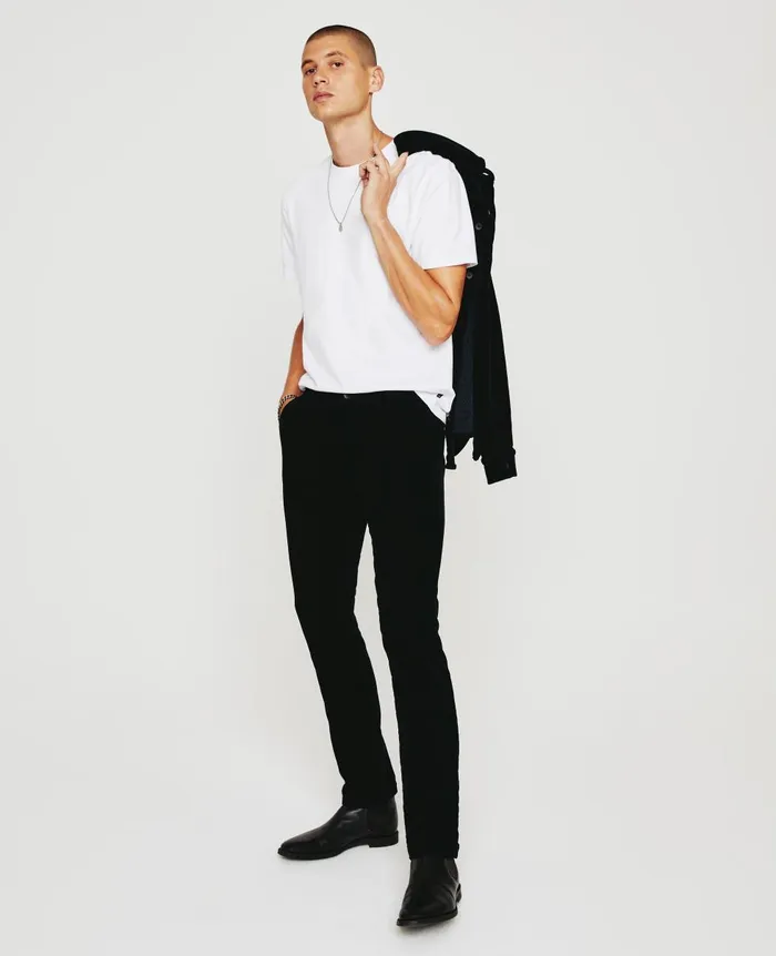 AG Jeans Marshall Pure Black Men Pants