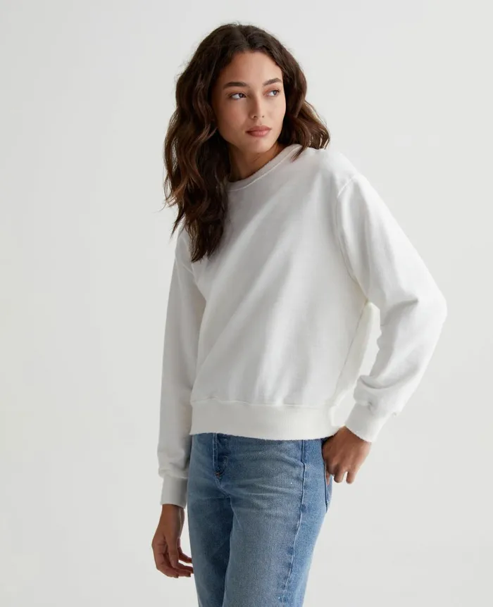 AG Jeans Nova Crew 5 Years True White Women Sweatshirts