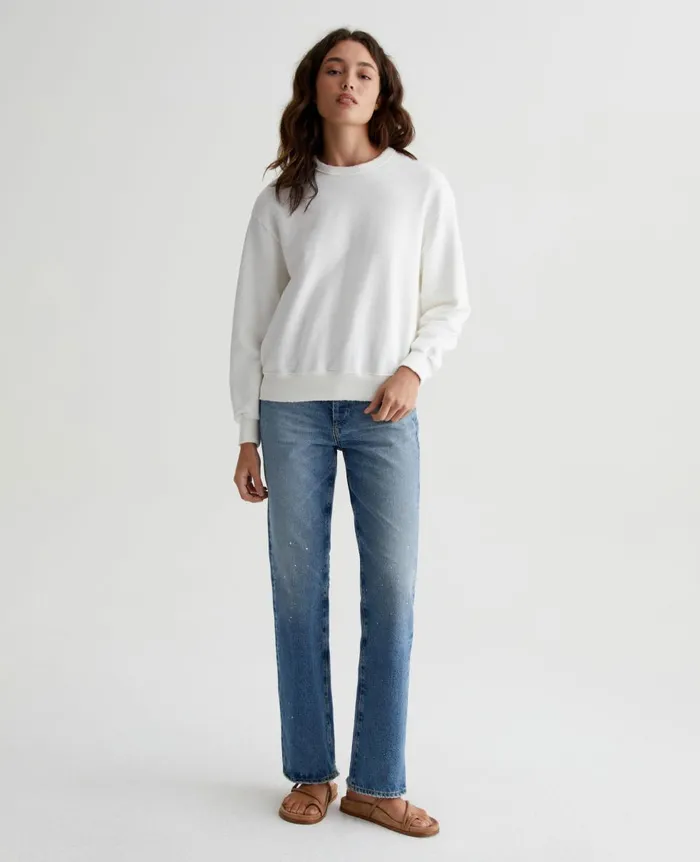 AG Jeans Nova Crew 5 Years True White Women Sweatshirts AG Jeans Nova Crew 5 Years True White Women Sweatshirts