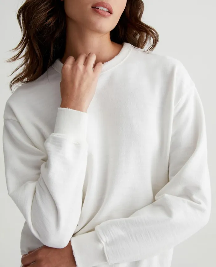 AG Jeans Nova Crew 5 Years True White Women Sweatshirts AG Jeans Nova Crew 5 Years True White Women Sweatshirts