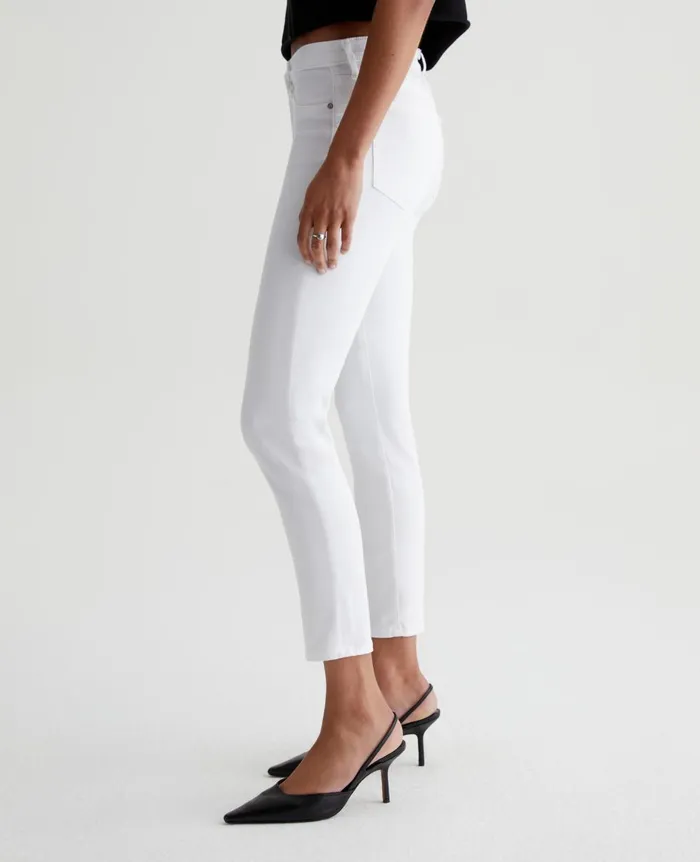 AG Jeans Prima Crop White Women Pants AG Jeans Prima Crop White Women Pants