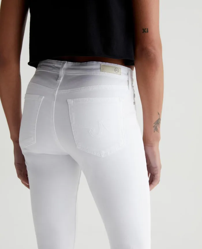 AG Jeans Prima Crop White Women Pants AG Jeans Prima Crop White Women Pants