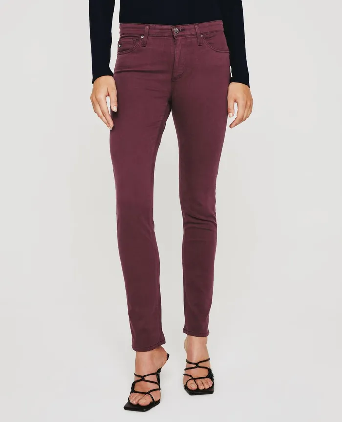 AG Jeans Prima Maroon Peak Women Pants AG Jeans Prima Maroon Peak Women Pants