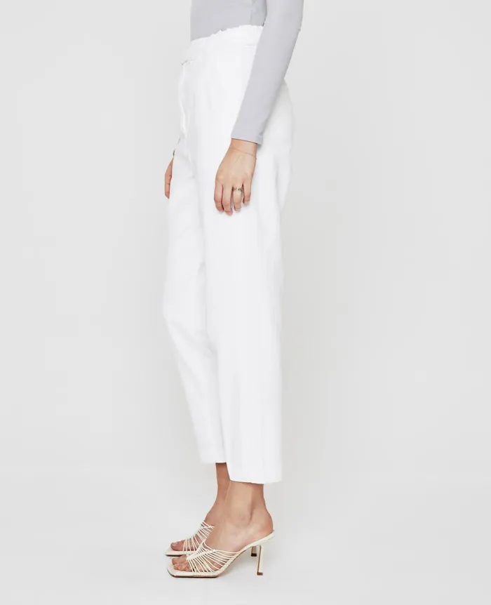 AG Jeans Renn Paperbag Trouser White Women Pants AG Jeans Renn Paperbag Trouser White Women Pants