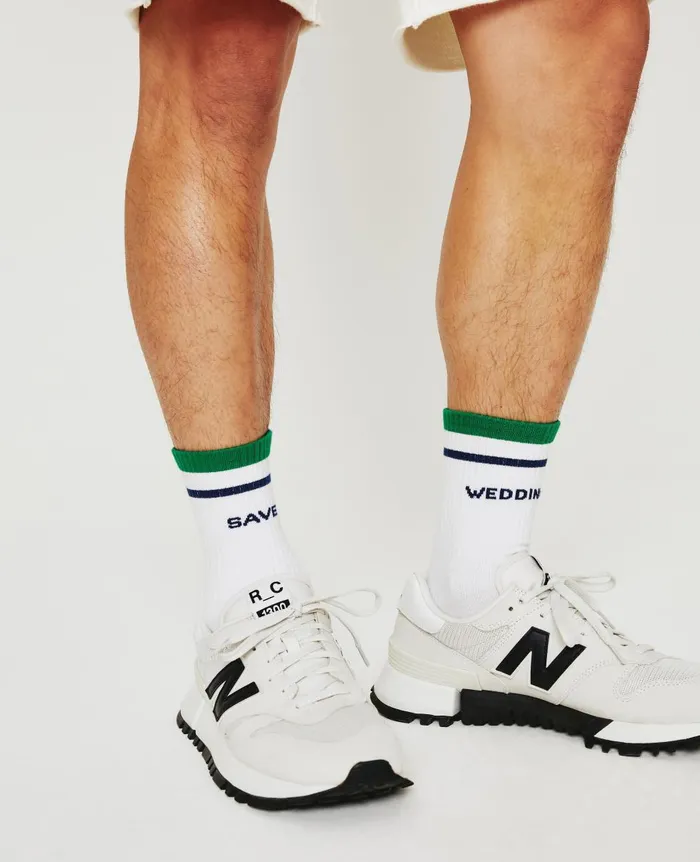 AG Jeans Weddington Socks Weddington Crest Match White WomenMen Socks