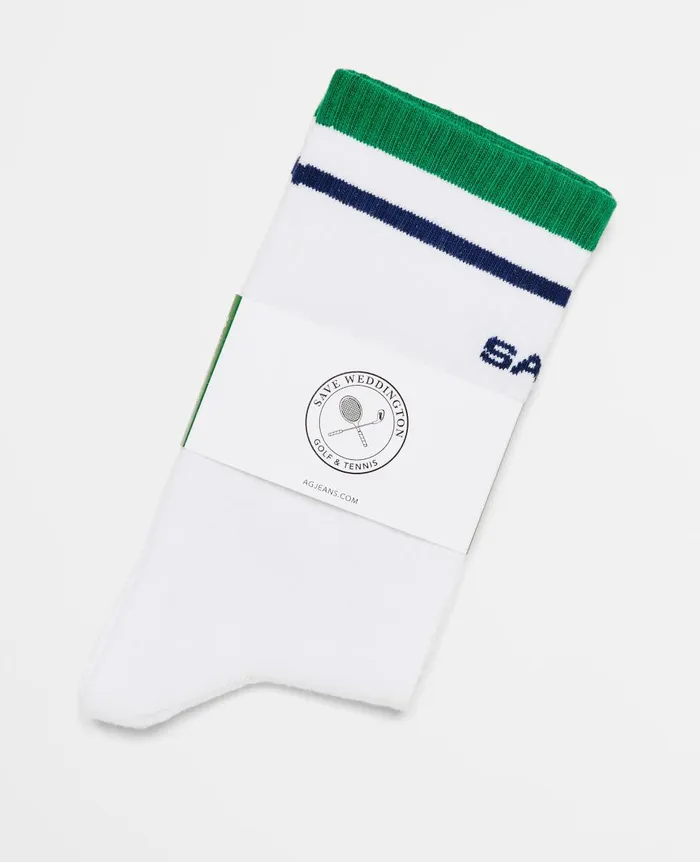 AG Jeans Weddington Socks Weddington Crest Match White WomenMen Socks AG Jeans Weddington Socks Weddington Crest Match White WomenMen Socks