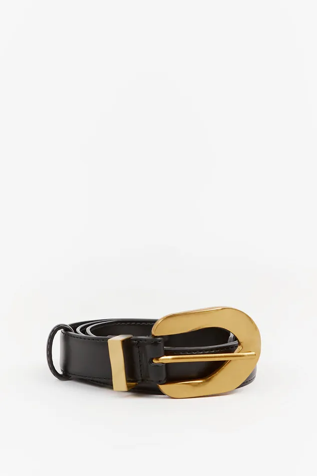 ALBURY BLACK LEATHER BELT Women DISSH Belts