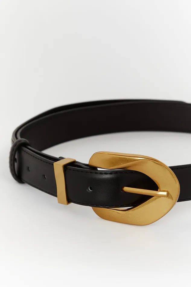 ALBURY BLACK LEATHER BELT Women DISSH Belts