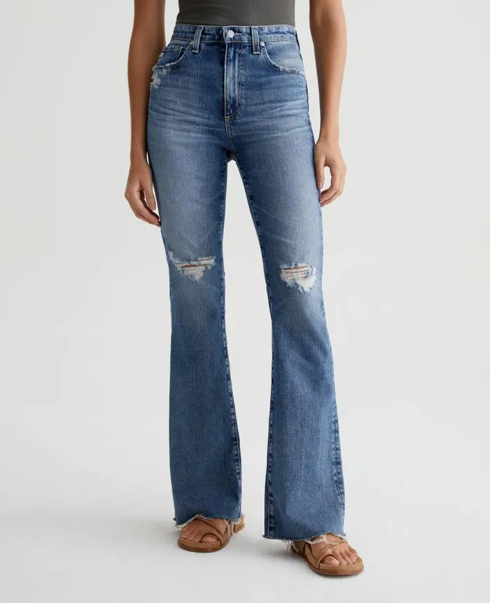 Alexxis Boot 17 Years Lagoon Destructed Women AG Jeans Denim Alexxis Boot 17 Years Lagoon Destructed Women AG Jeans Denim