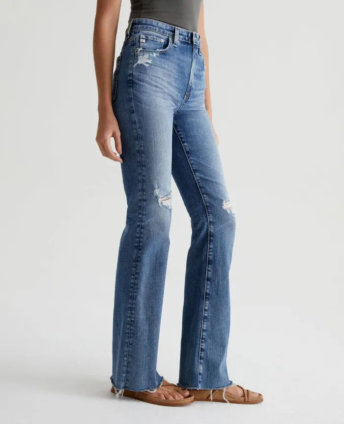Alexxis Boot 17 Years Lagoon Destructed Women AG Jeans Denim Alexxis Boot 17 Years Lagoon Destructed Women AG Jeans Denim