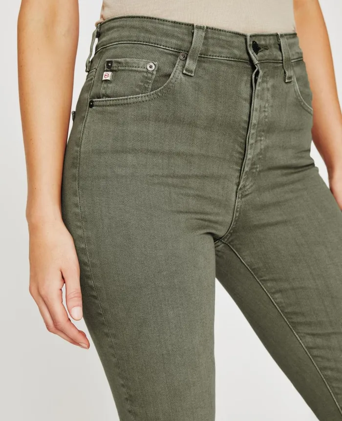Alexxis Slim 3 Years Sulfur Armory Green Women AG Jeans Denim Alexxis Slim 3 Years Sulfur Armory Green Women AG Jeans Denim