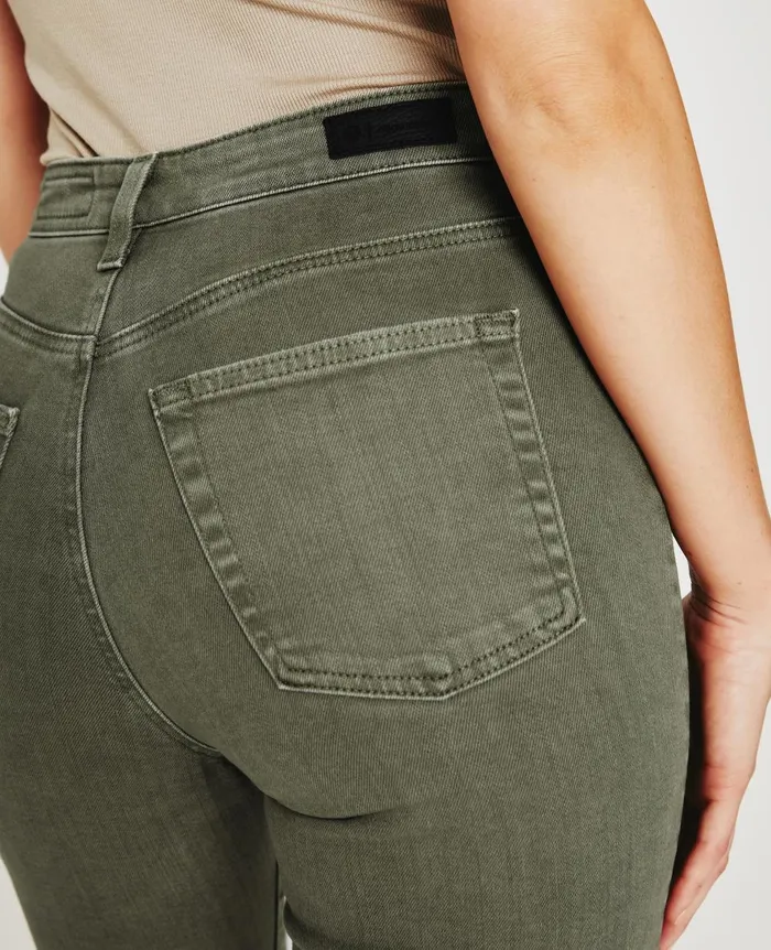 Alexxis Slim 3 Years Sulfur Armory Green Women AG Jeans Denim Alexxis Slim 3 Years Sulfur Armory Green Women AG Jeans Denim