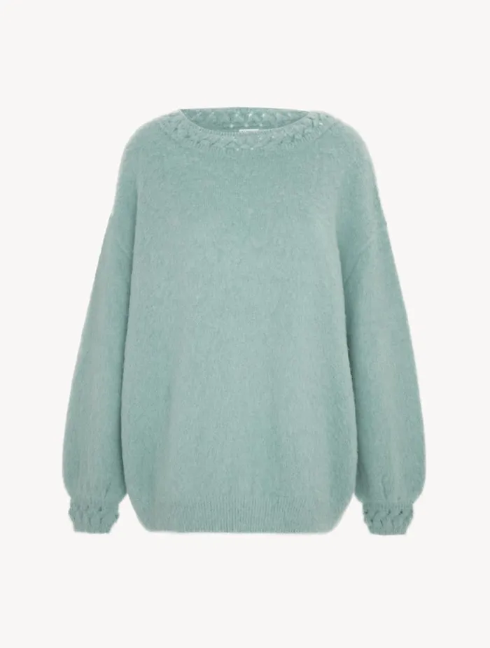Alpaca Blend Sweater In Almond Green Sleepwear La Perla Loungewear
