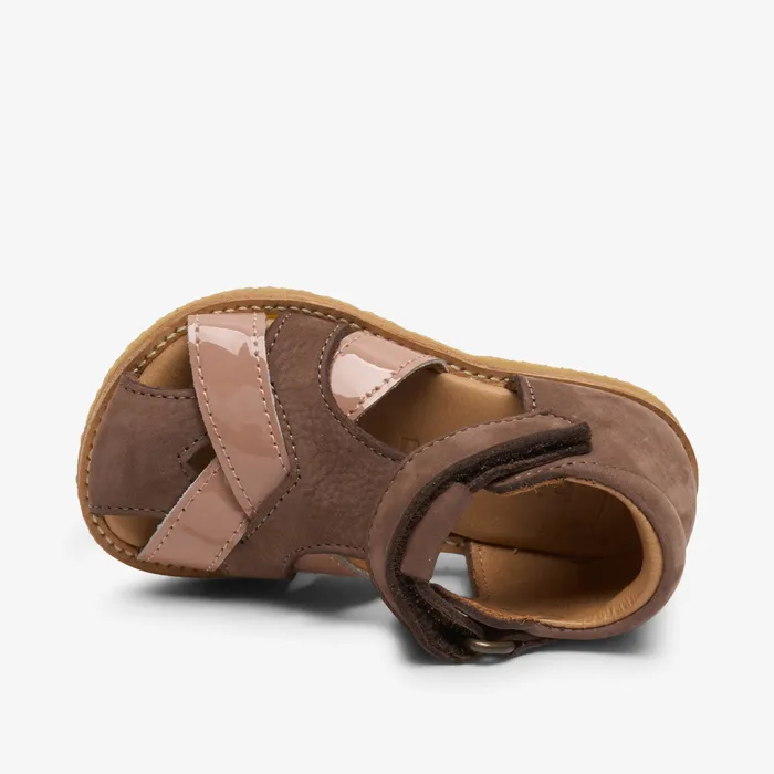 alva brown Brown Sandals bisgaardshoes BABY