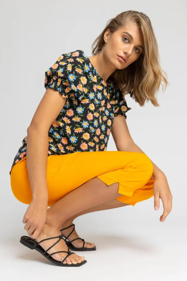 Amber Cropped Stretch Trouser Women Roman Coords